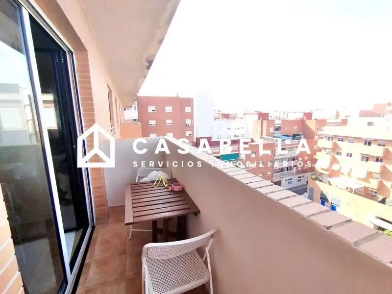 Terraza de Piso de alquiler en Valencia con Aire acondicionado, Calefacción y Terraza