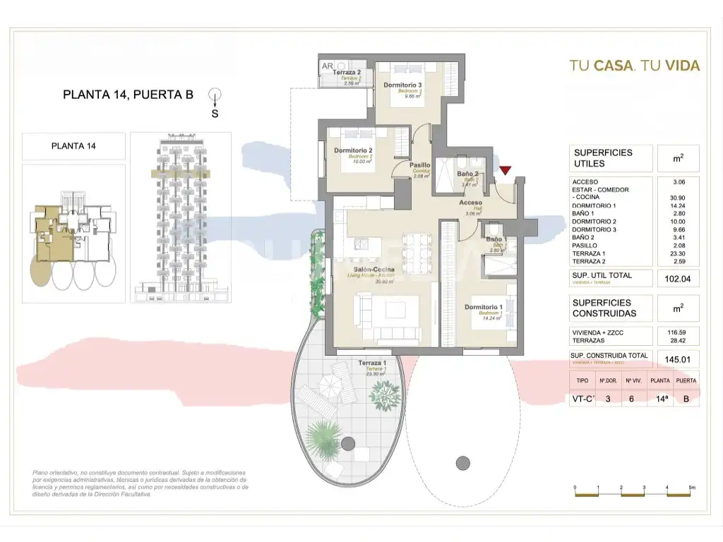 Apartament amb piscina en venda a Avenida Rumania, imagen 68