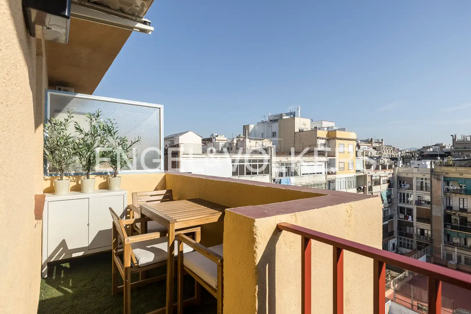 Terrasse von Dachboden zum Verkauf in  Barcelona Capital mit Klimaanlage, Heizung und Parkett