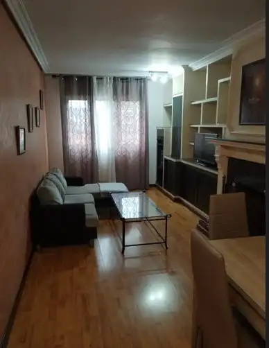 Sala de estar de Piso en venta en Gijón  con Calefacción, Parquet y Trastero