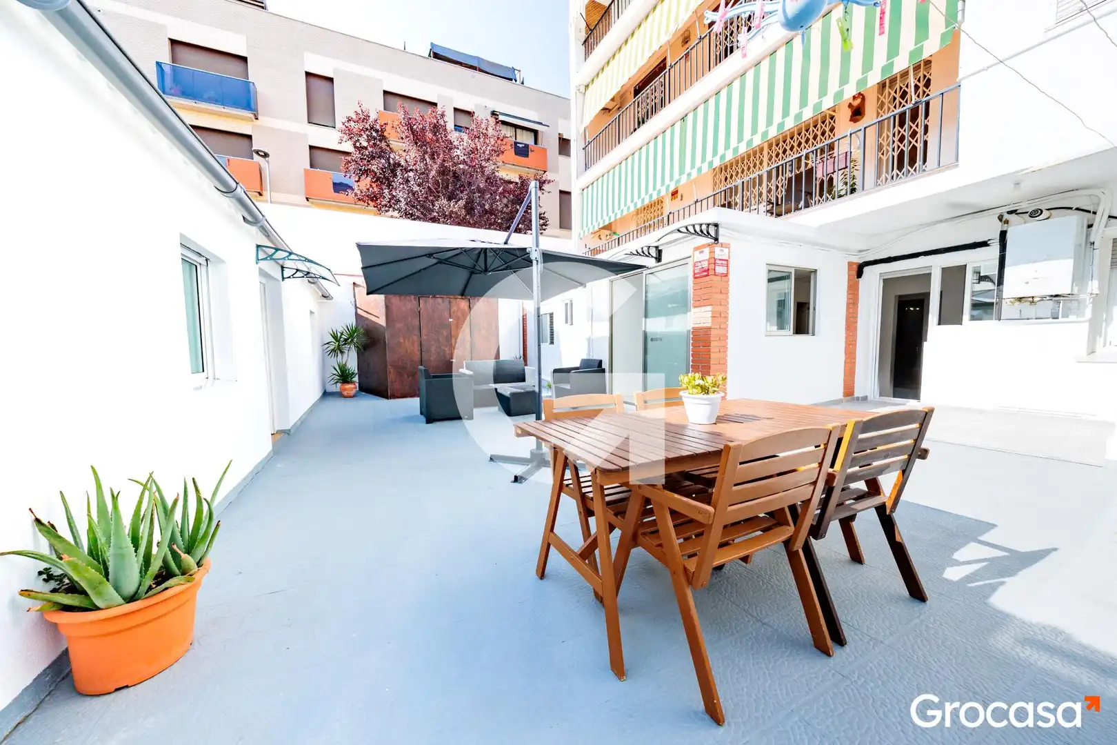Terrasse von Erdgeschoss zum Verkauf in Terrassa mit Heizung, Terrasse und Abstellraum
