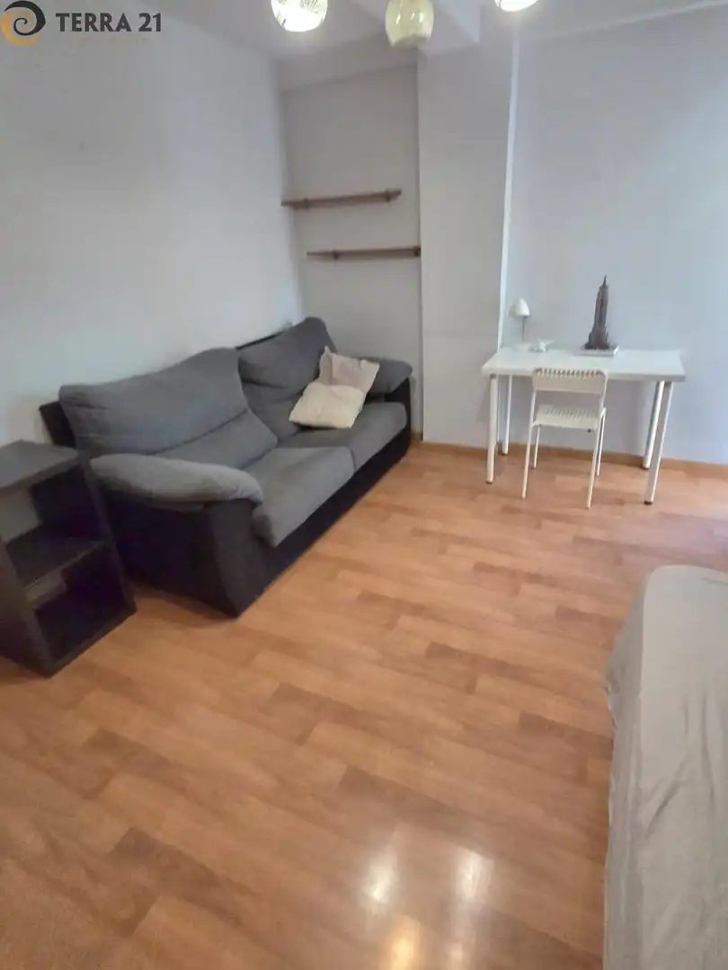 Sala d'estar de Pis de lloguer en Jaén amb Aire condicionat, Terrassa i Moblat