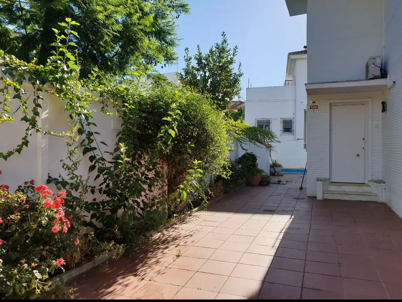 Garten von Haus oder Chalet zur Miete in Sevilla mit Klimaanlage, Heizung und Privatgarten