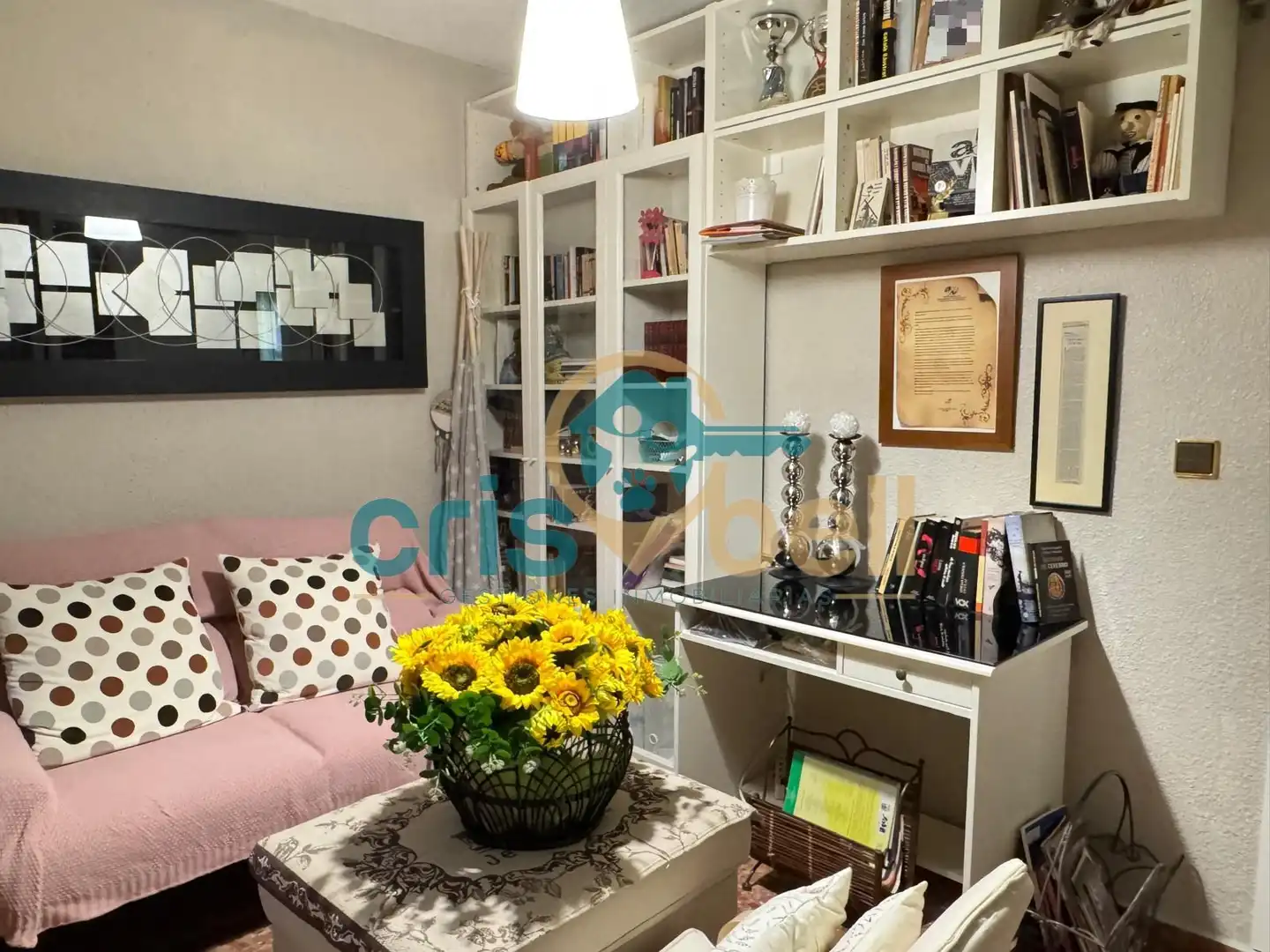 Living room of Flat for sale in Lorca  with Air Conditioner, Furnished and Oven