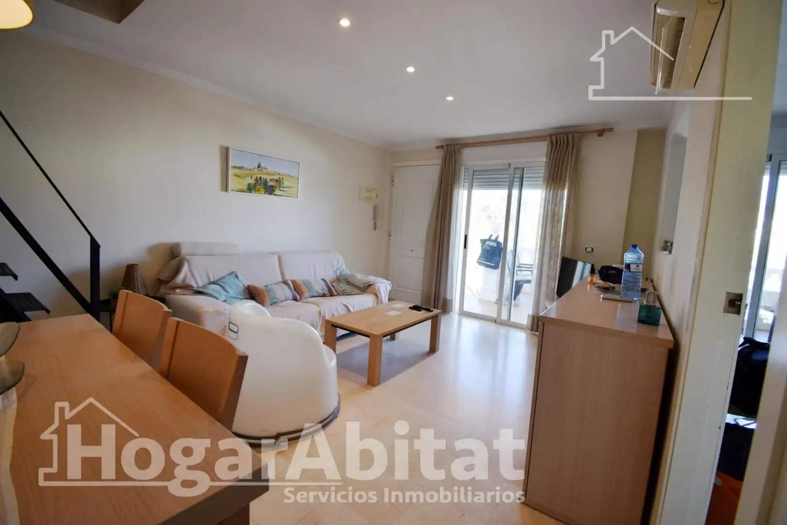 Living room of Detached homes for sale in Oliva  with Air Conditioner, Private garden and Terrace