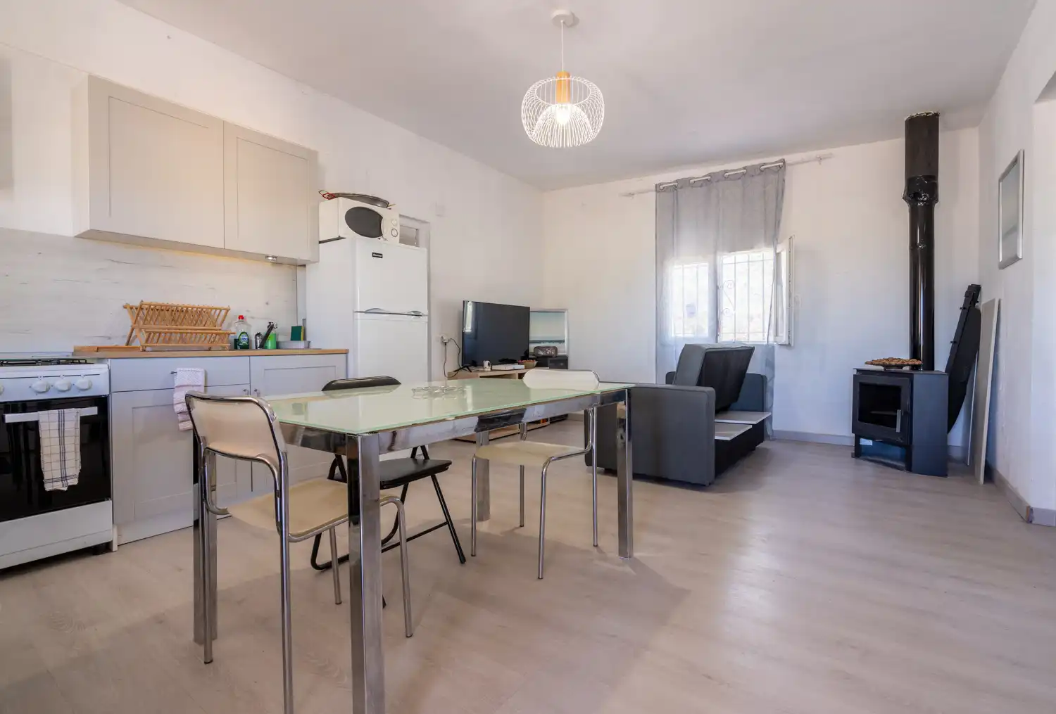 Sala de estar de Finca rústica en venta en L'Aldea con Terraza y Amueblado