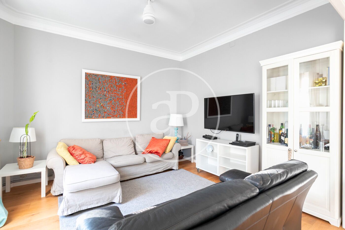 Living room of Flat to rent in  Barcelona Capital  with Heating, Storage room and Furnished