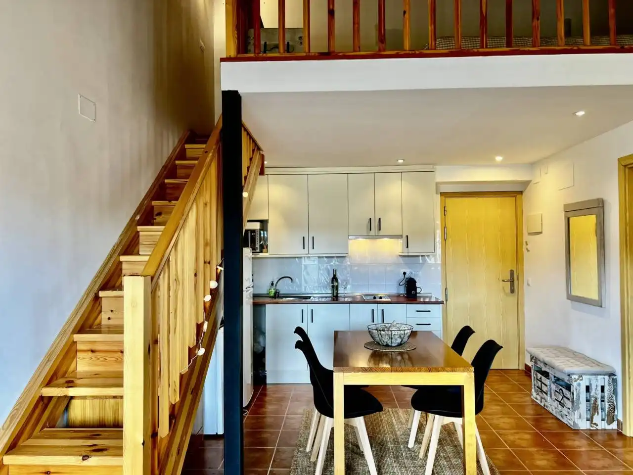 Cocina de Apartamento de alquiler en Alp con Calefacción, Terraza y Amueblado
