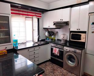 Kitchen of Flat for sale in Gijón   with Parquet flooring, Furnished and Oven