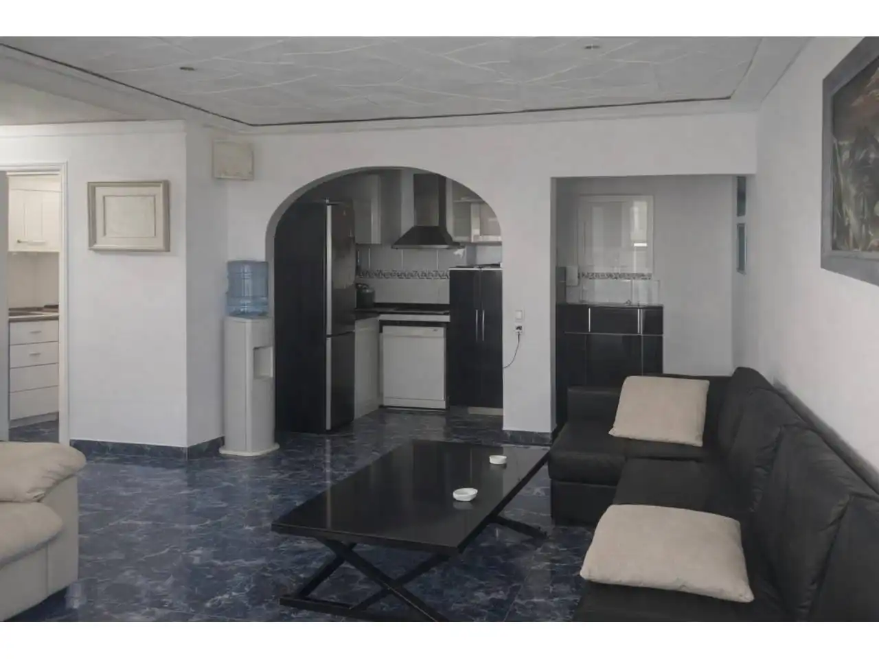 Sala de estar de Piso en venta en Simat de la Valldigna con Aire acondicionado, Trastero y Amueblado
