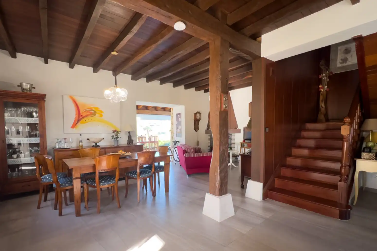 Dining room of Houses for sale in Cartes  with Heating, Parquet flooring and Terrace