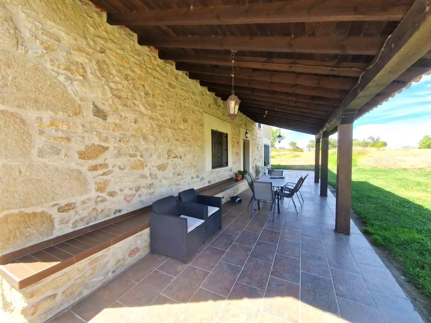 Garden of Houses for sale in Oliva de Plasencia  with Air Conditioner, Heating and Private garden