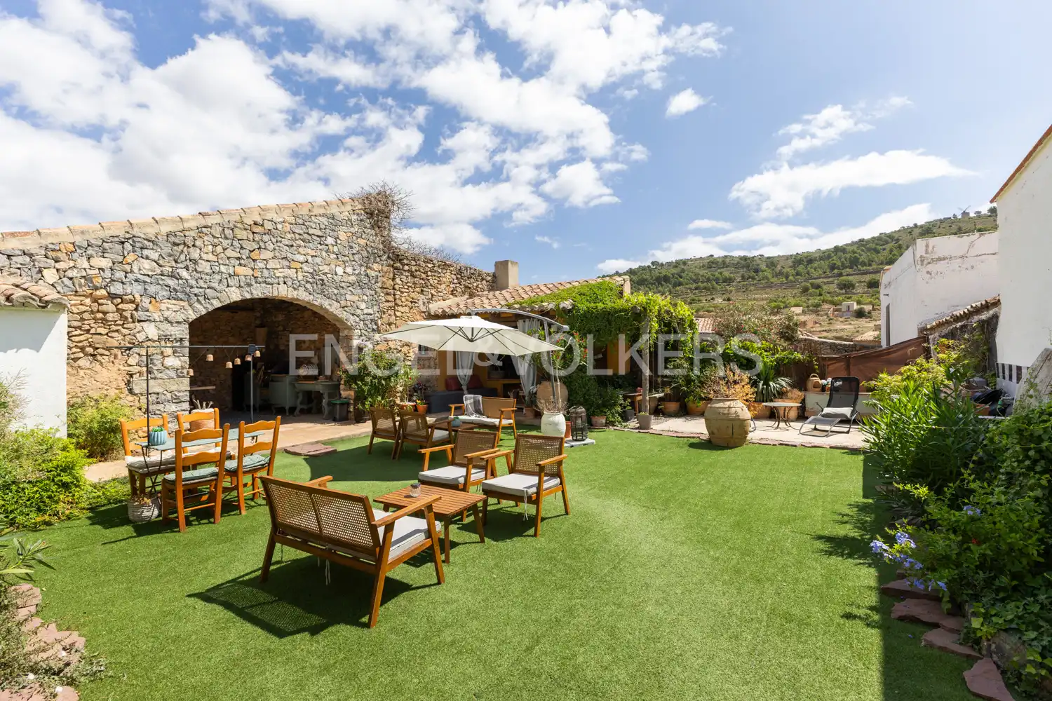 Terraza de Casa o chalet en venta en Alcublas con Aire acondicionado, Calefacción y Jardín privado