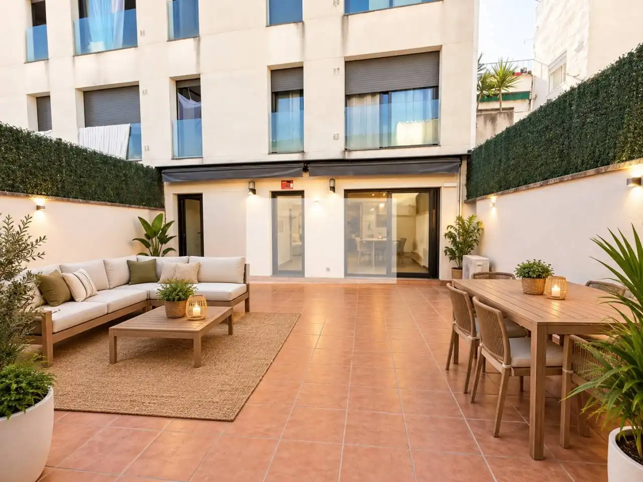 Terrace of Flat for sale in Sabadell  with Air Conditioner, Heating and Private garden
