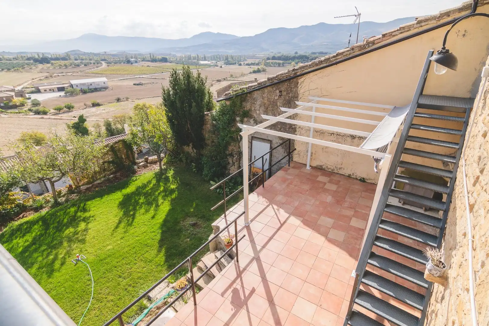 Terraza de Finca rústica en venta en Eslava con Jardín privado, Terraza y Trastero