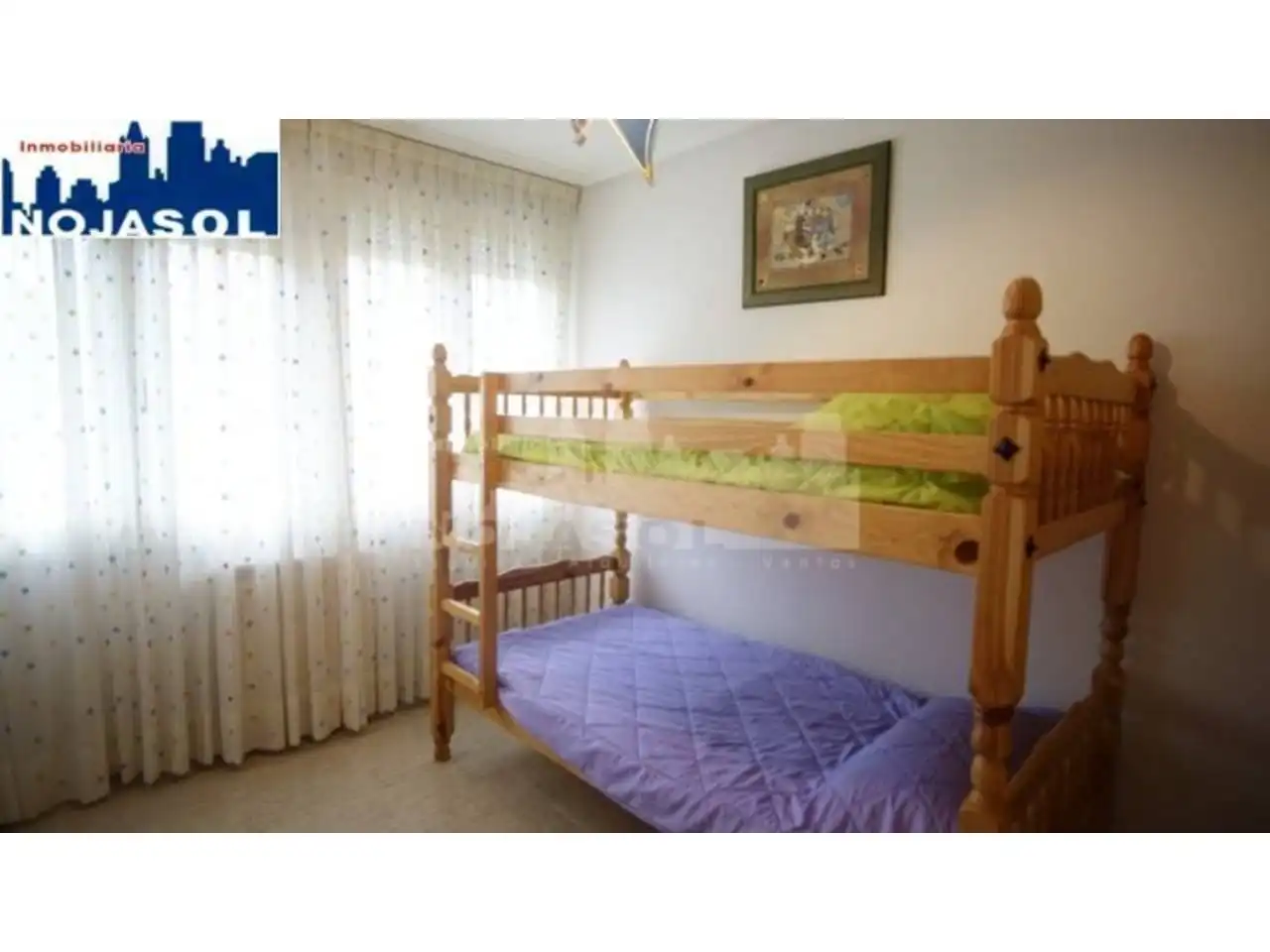 Dormitori de Apartament de lloguer en Noja amb Calefacció, Terrassa i Traster