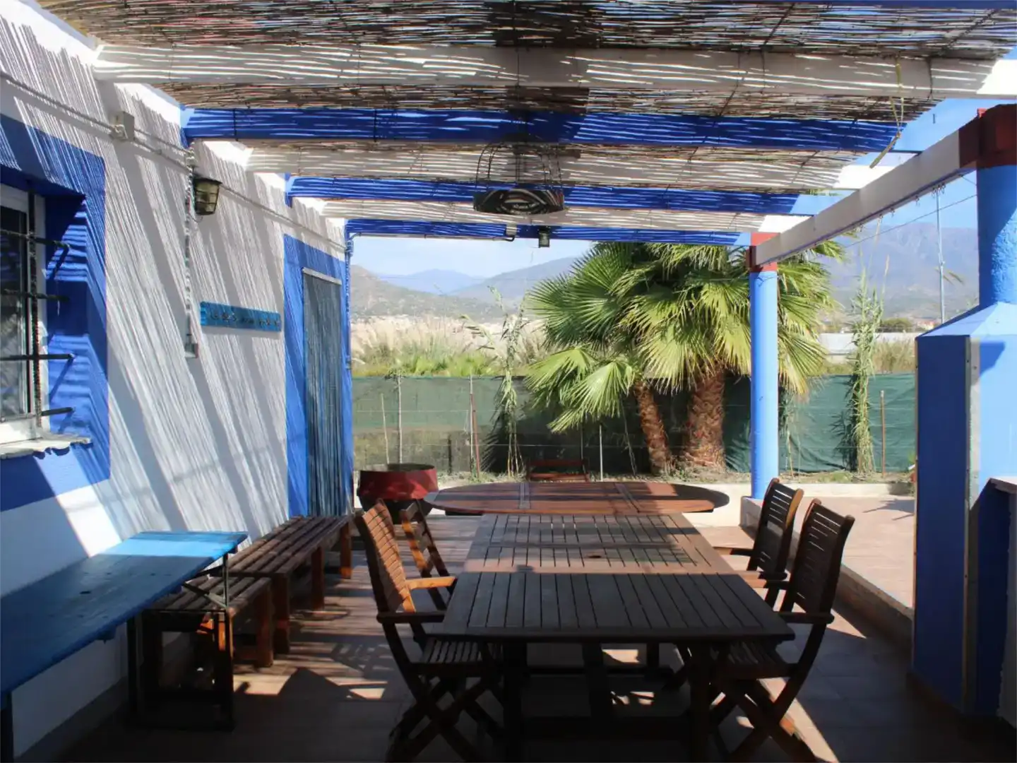 Terrassa de Finca rústica de lloguer en Motril amb Jardí privat, Piscina i Moblat