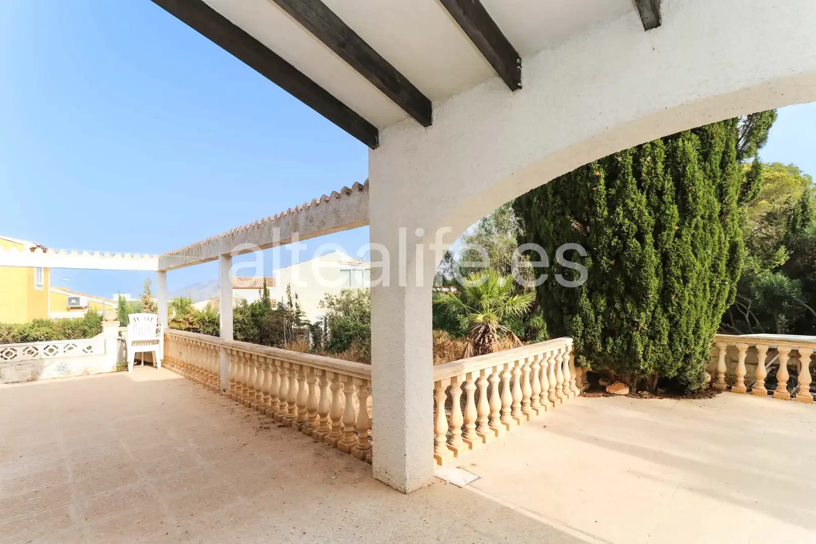 Vista exterior de Casa o chalet en venta en La Nucia con Aire acondicionado, Jardín privado y Terraza