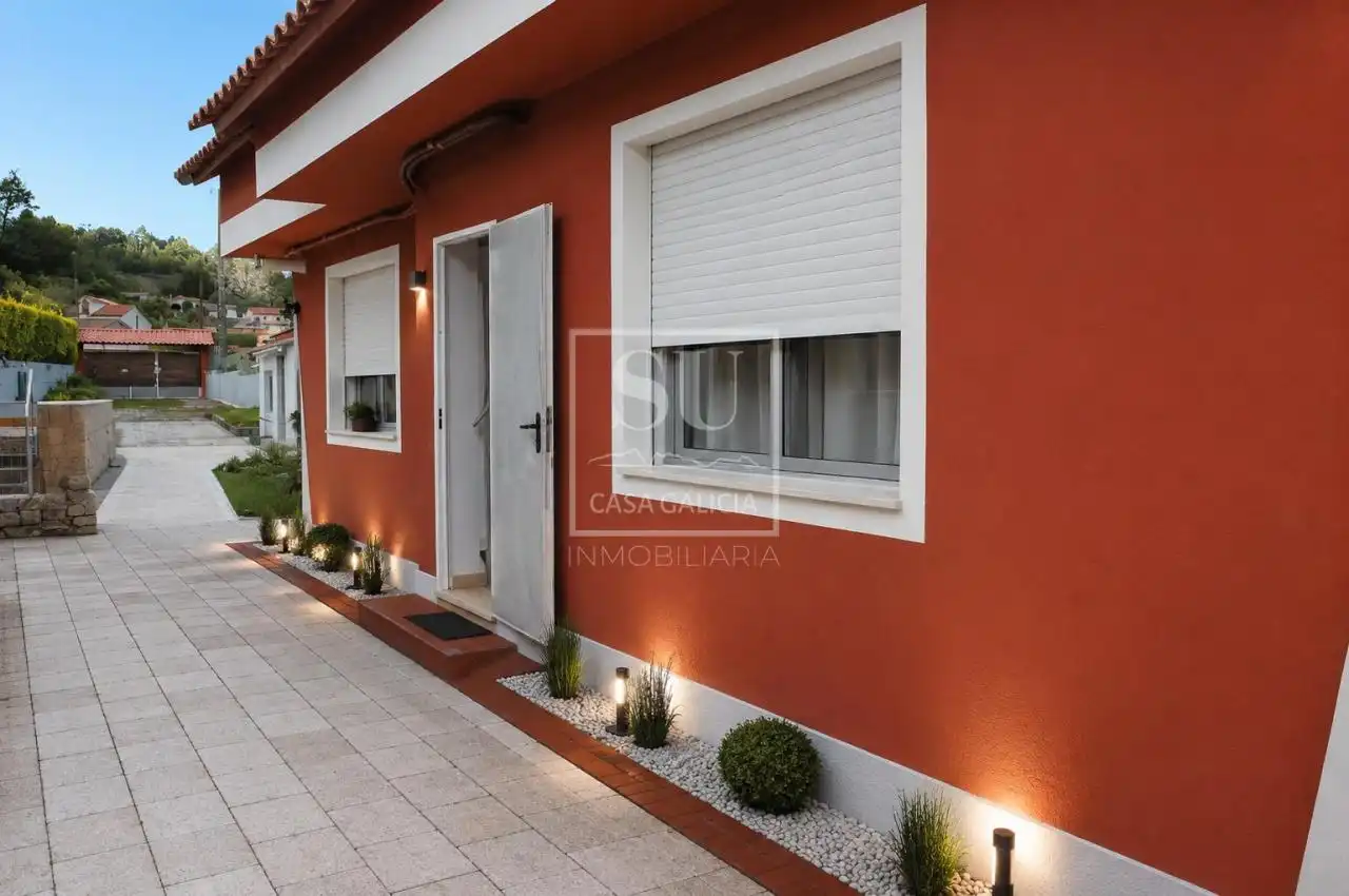 Exterior view of Houses for sale in Baiona  with Heating, Private garden and Terrace