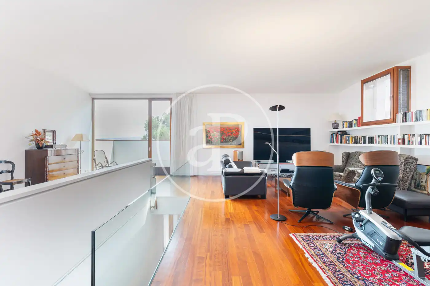 Living room of Houses for sale in Sant Cugat del Vallès  with Air Conditioner, Heating and Private garden