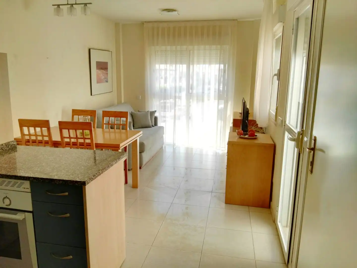 Sala d'estar de Àtic de lloguer en Vera amb Aire condicionat, Calefacció i Terrassa