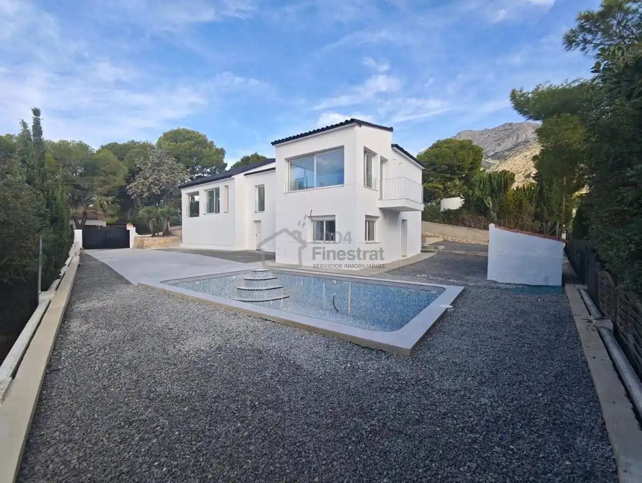 Vista exterior de Casa o chalet en venta en Altea con Jardín privado, Terraza y Piscina