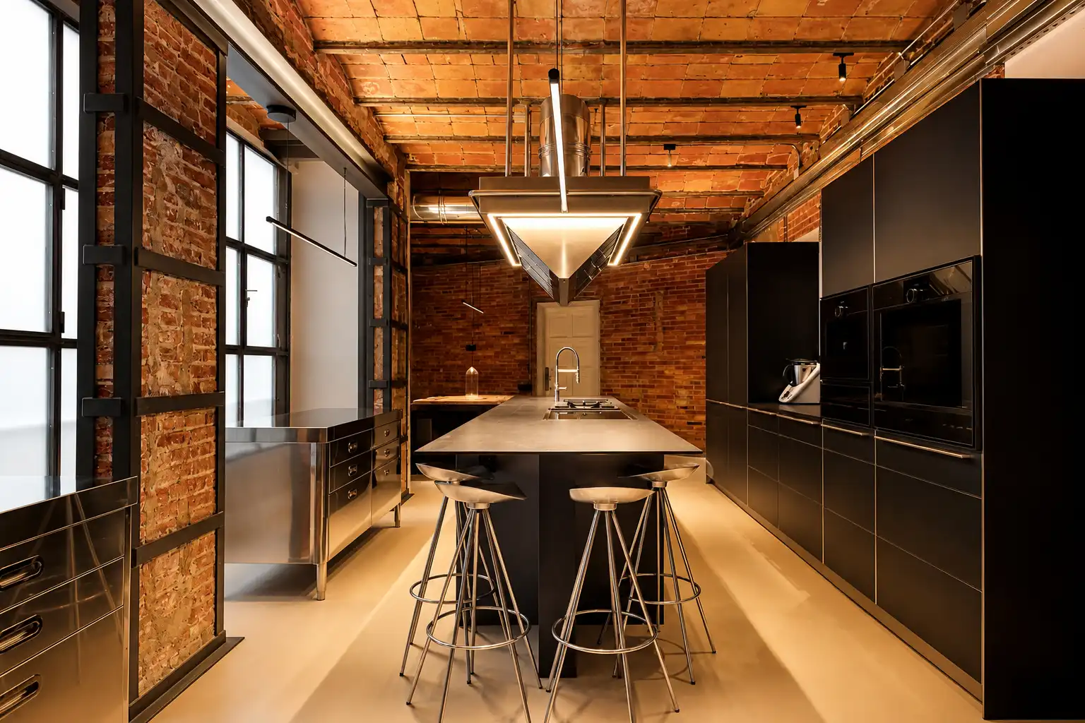 Cocina de Piso de alquiler en Barcelona con Aire acondicionado, Calefacción y Terraza
