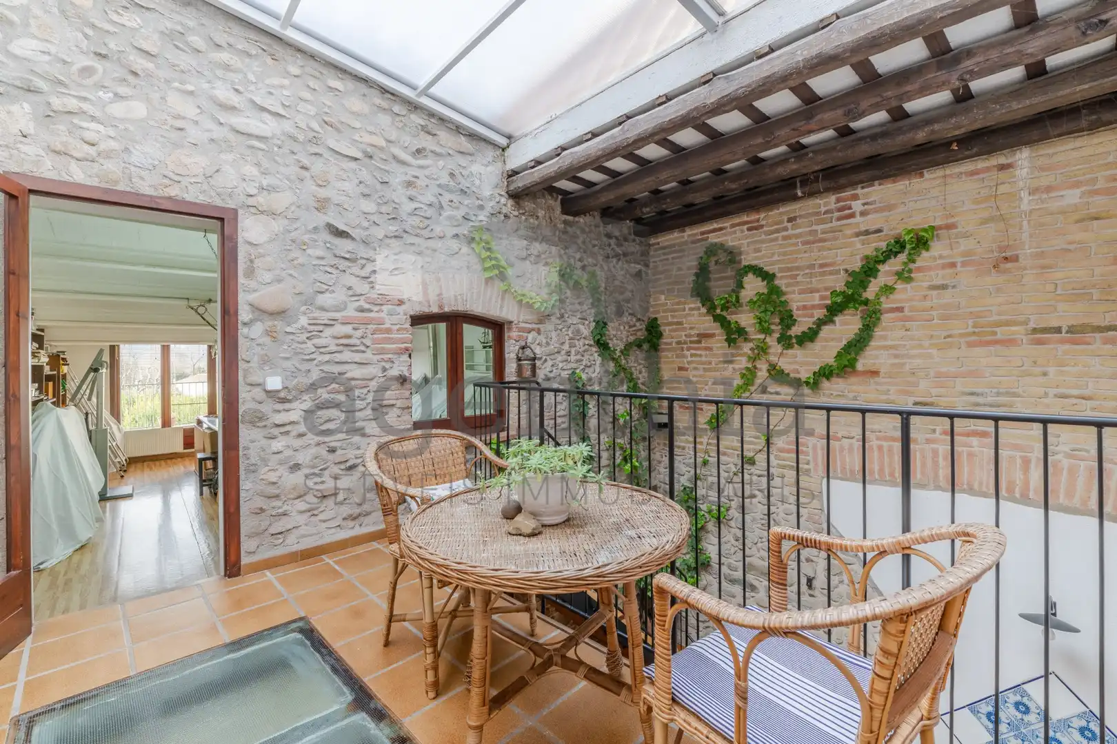 Terraza de Finca rústica en venta en Vilablareix con Calefacción, Trastero y Balcón