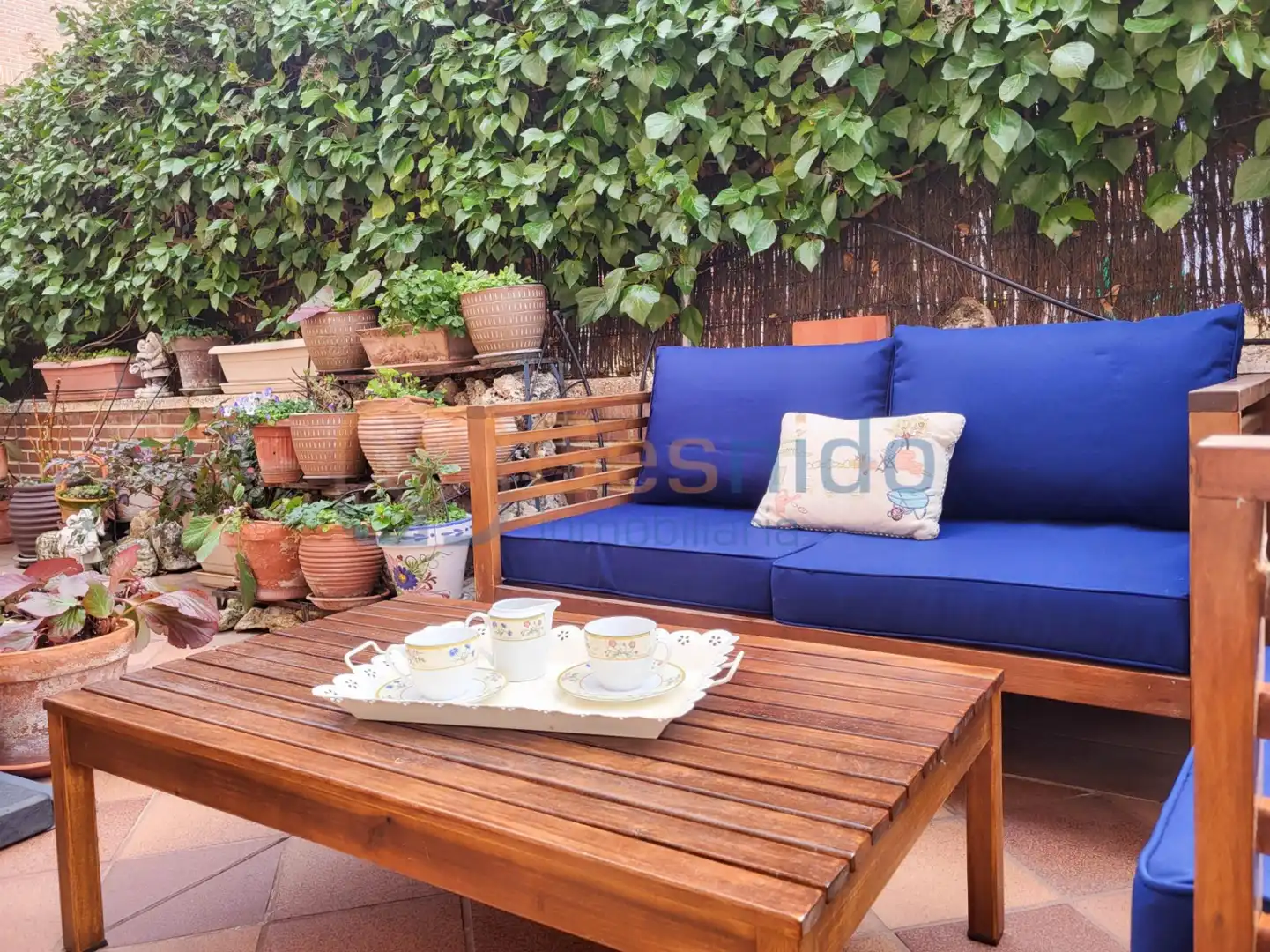 Terraza de Casa adosada en venta en Segovia con Calefacción, Parquet y Trastero