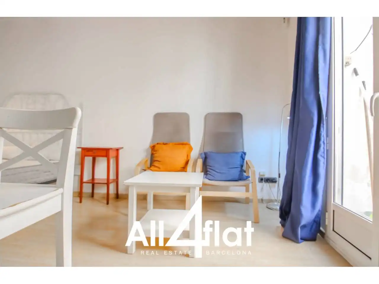 Bedroom of Flat for rent in Barcelona  with Heating, Parquet flooring and Furnished