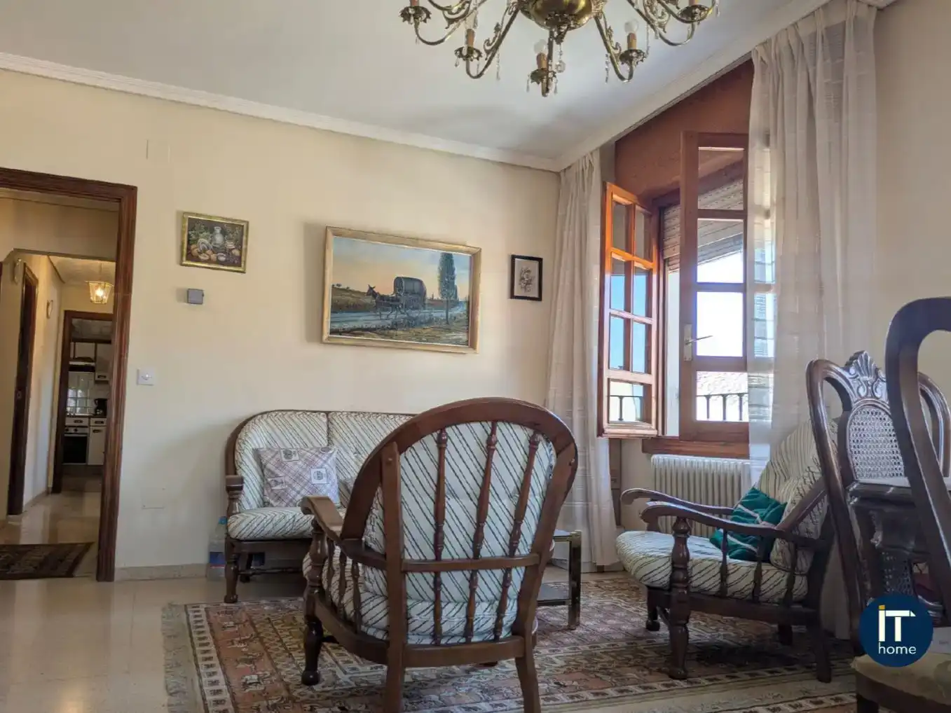 Sala de estar de Piso en venta en Villabrágima con Amueblado y Balcón