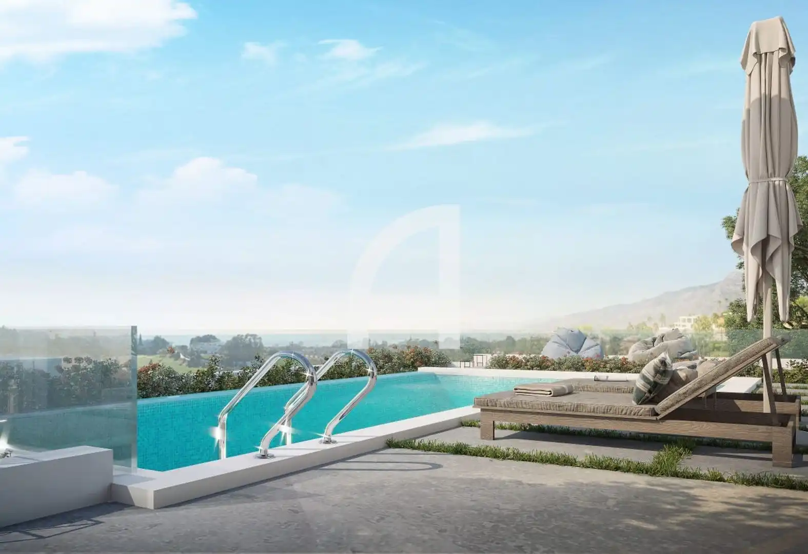Piscina de Casa o chalet en venta en Benalmádena con Aire acondicionado, Calefacción y Terraza