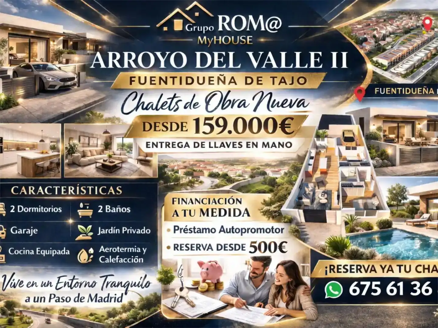 Casa o xalet en venda en Fuentidueña de Tajo amb Aire condicionat, Piscina i Balcó