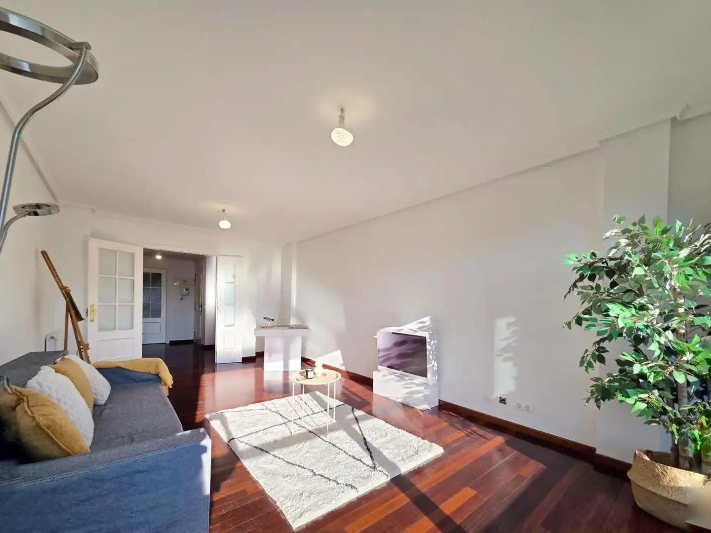 Wohnzimmer von Wohnung zum Verkauf in Santander mit Heizung, Privatgarten und Parkett