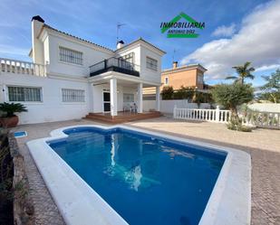 Vista exterior de Casa o xalet de lloguer en Aspe amb Aire condicionat, Calefacció i Jardí privat