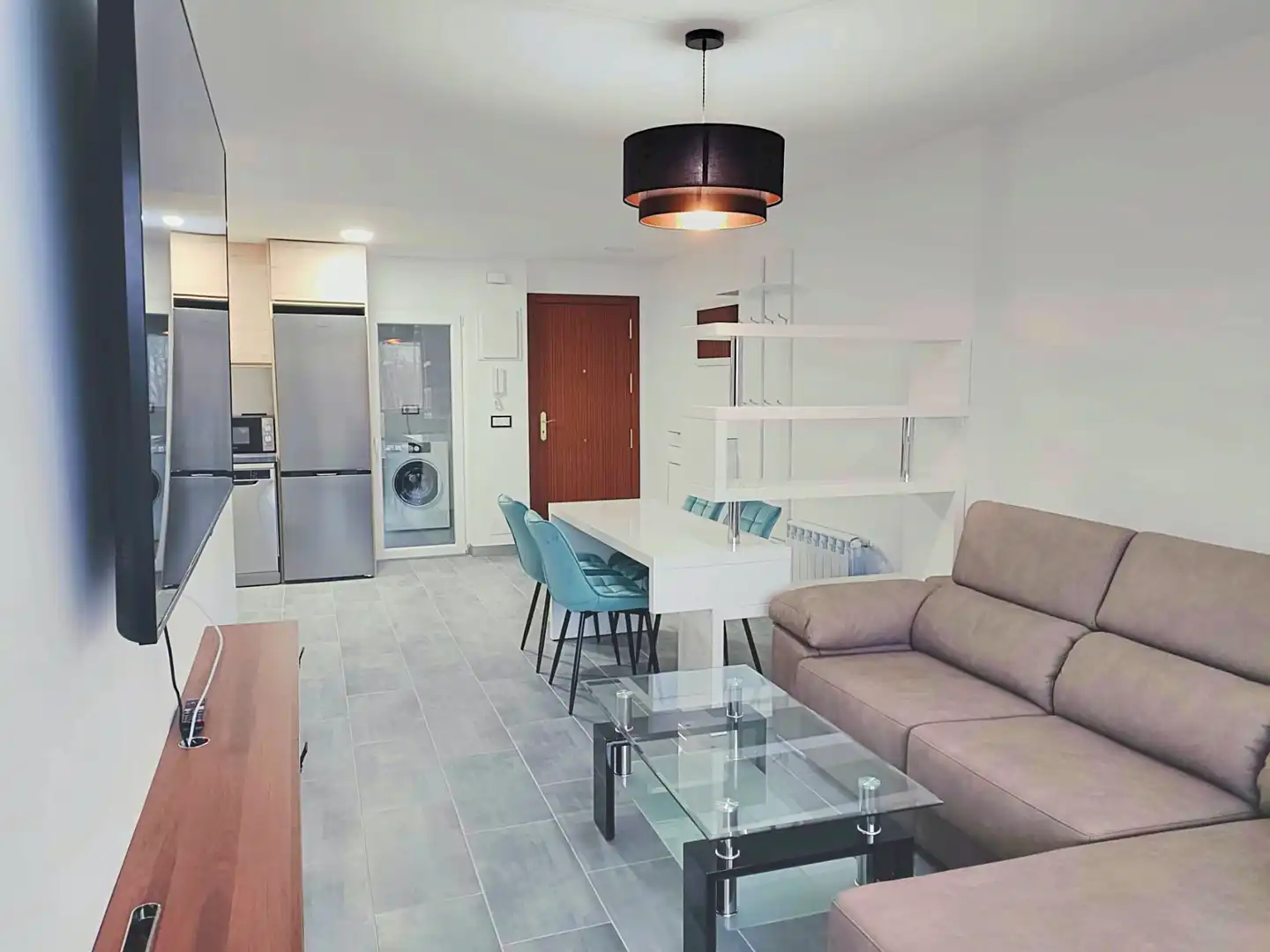 Living room of Flat for rent in Ferrol  with Heating, Furnished and Oven
