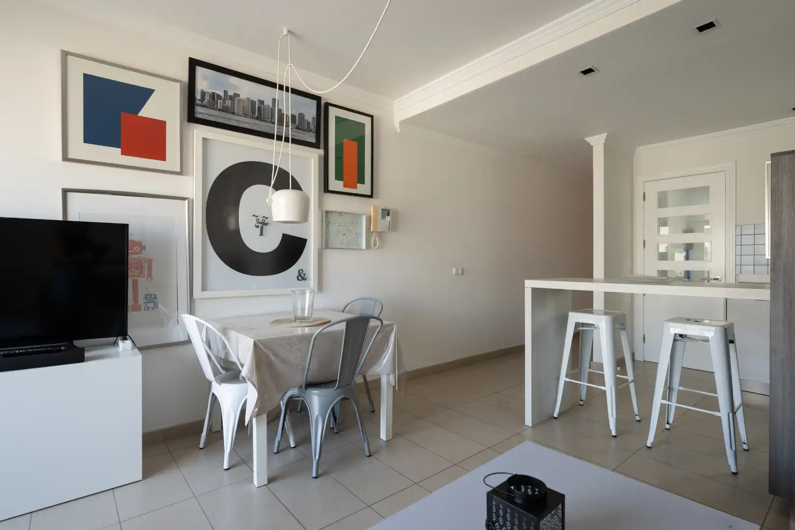 Esszimmer von Wohnung zur Miete in Telde mit Klimaanlage, Terrasse und Möbliert