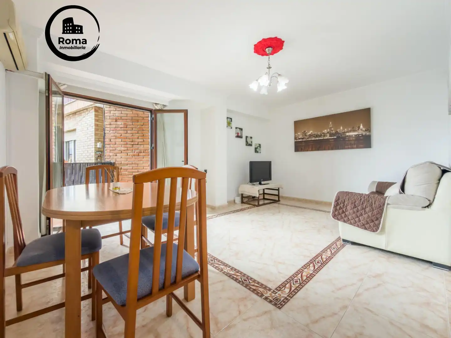 Living room of Flat for sale in Armilla  with Air Conditioner, Terrace and Balcony