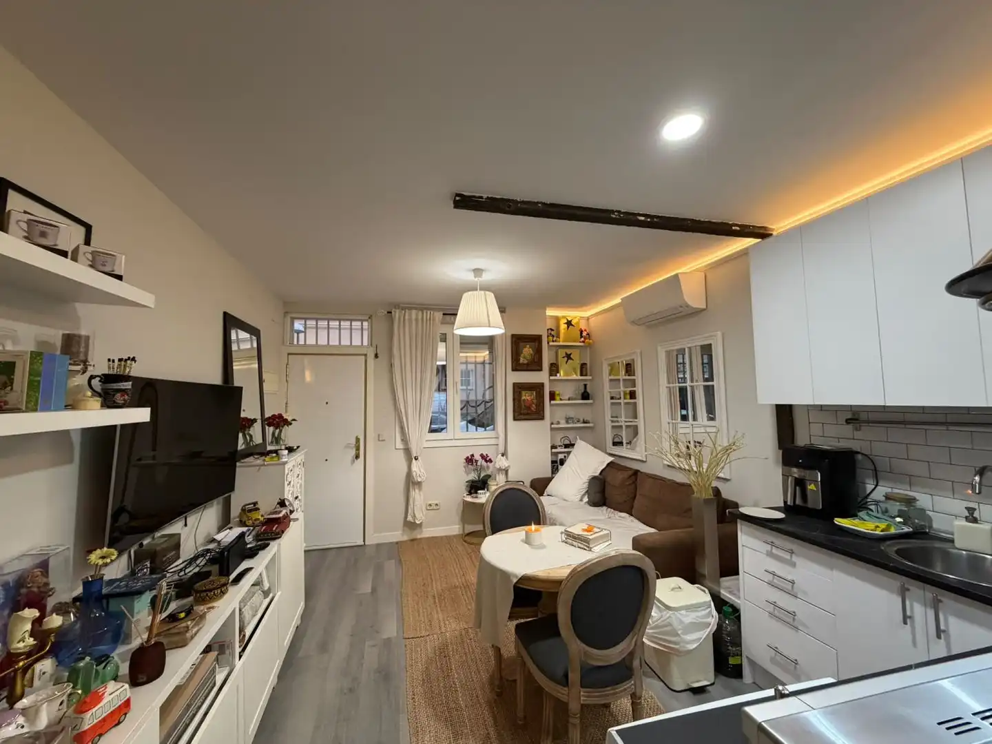 Sala de estar de Piso en venta en Madrid con Aire acondicionado y Amueblado