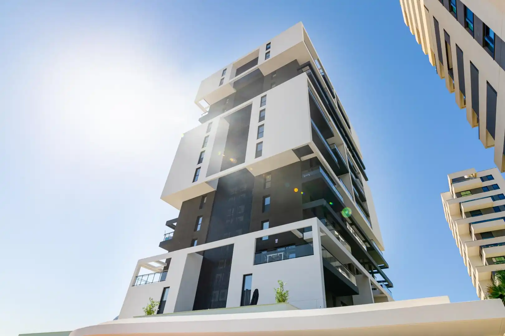 Vista exterior de Apartamento en venta en Calpe / Calp con Aire acondicionado, Calefacción y Jardín privado