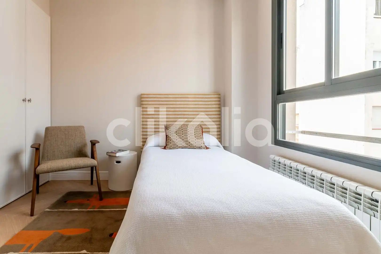 Schlafzimmer von Dachboden zum Verkauf in Madrid mit Klimaanlage, Heizung und Terrasse