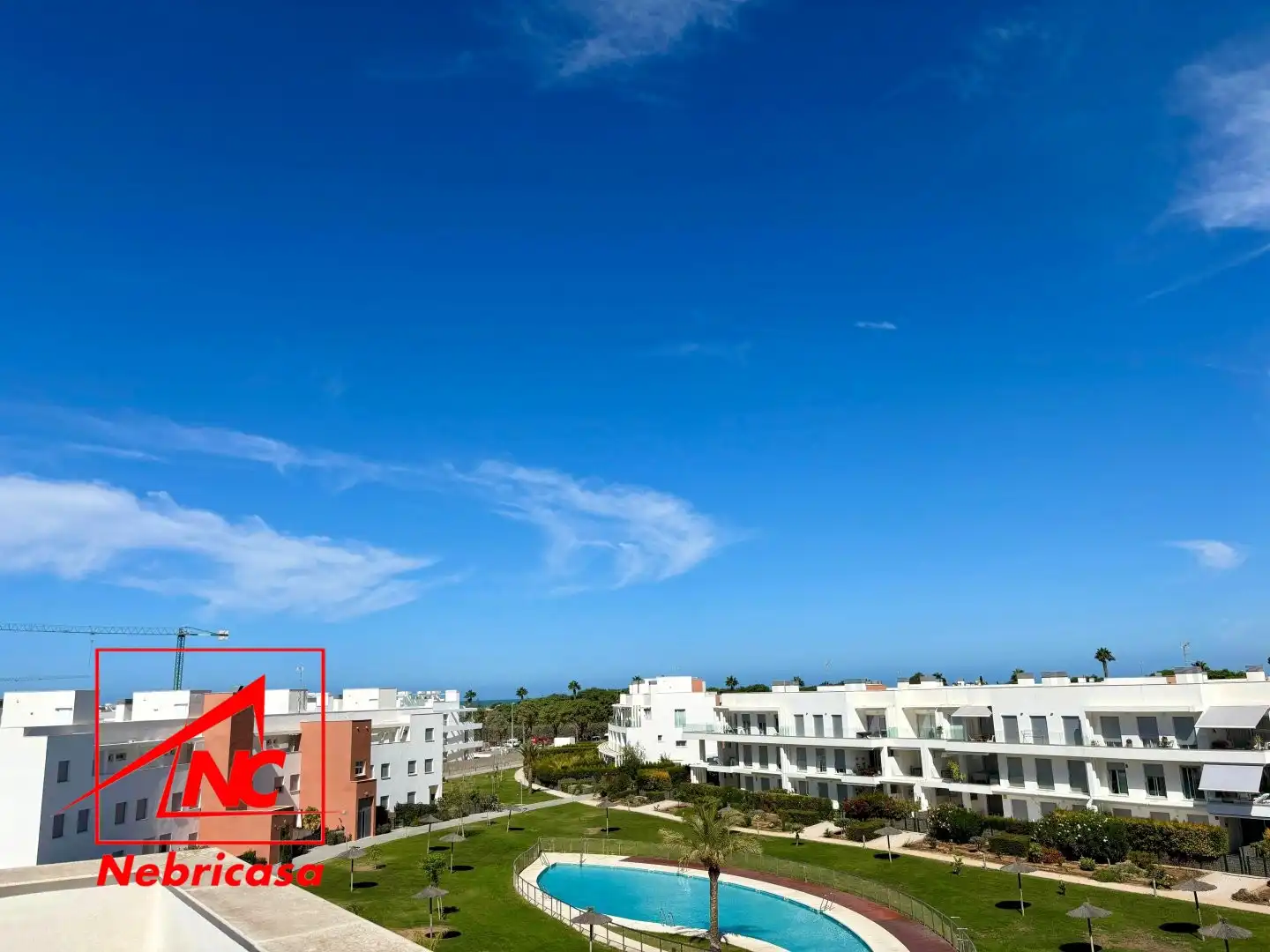 Vista exterior de Dúplex de alquiler en Chipiona con Aire acondicionado, Calefacción y Terraza