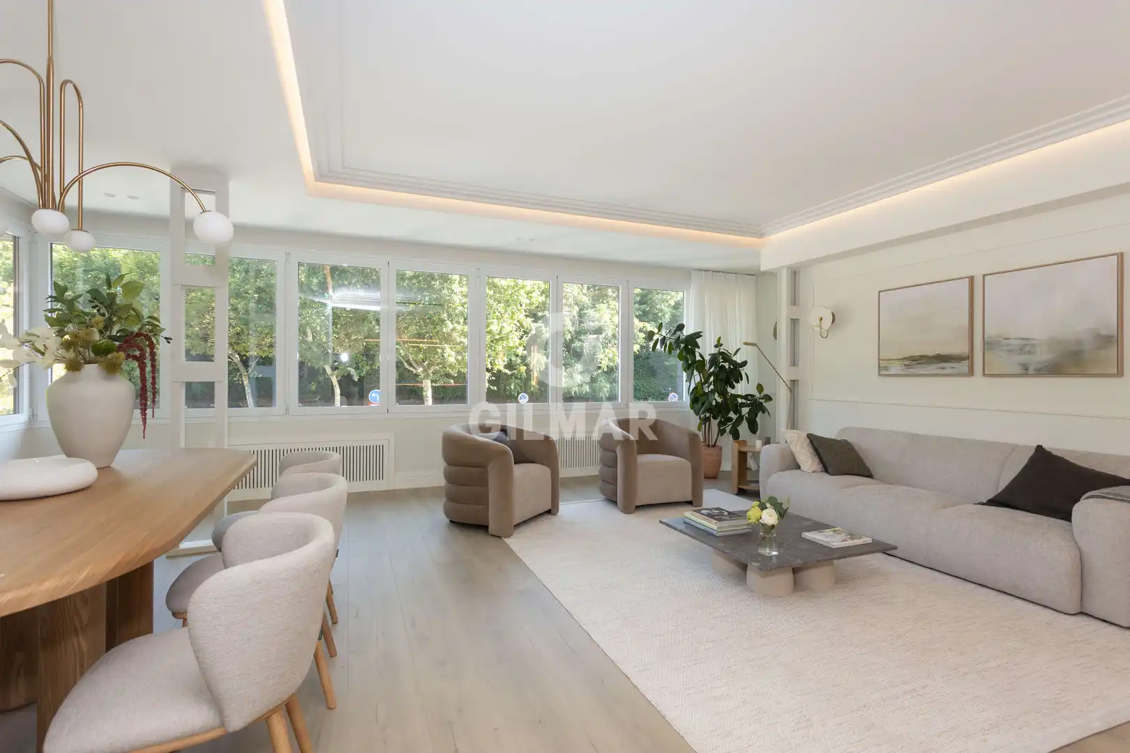 Living room of Flat for sale in Madrid  with Heating, Private garden and Storage room
