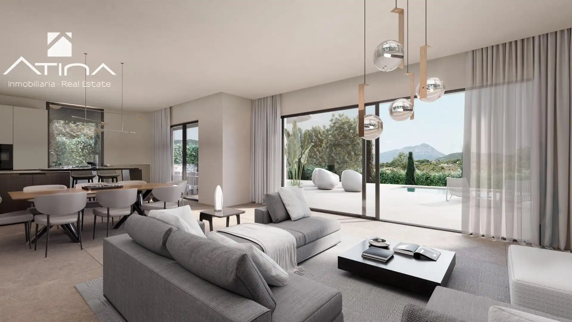 Sala de estar de Casa o chalet en venta en Jávea / Xàbia con Aire acondicionado, Calefacción y Jardín privado