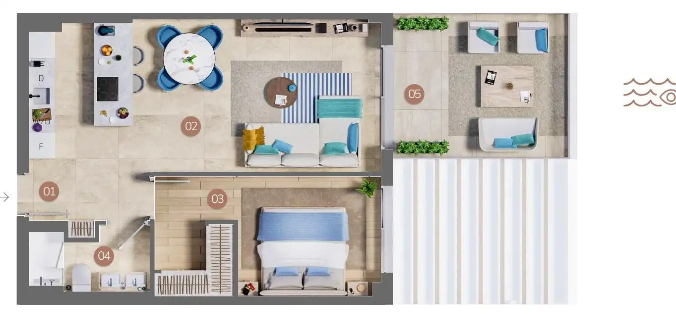 Apartamento en venta en Mijas con Aire acondicionado, Calefacción y Jardín privado