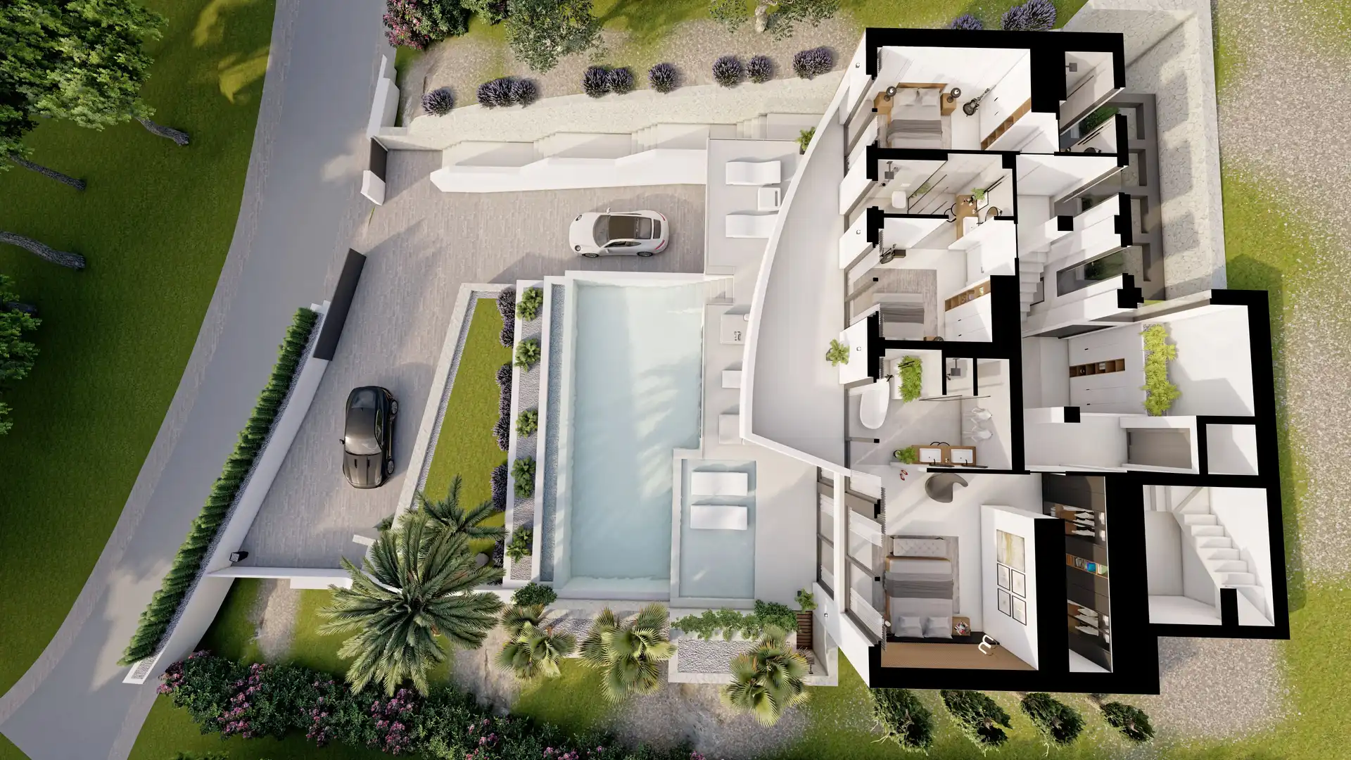Vista exterior de Casa o chalet en venta en Altea con Jardín privado, Terraza y Trastero