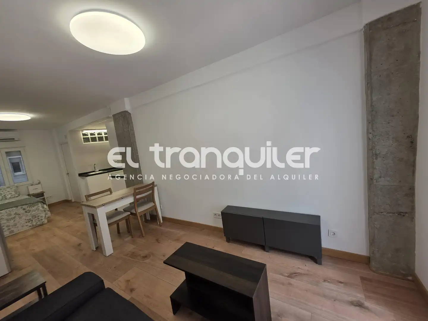 Wohnzimmer von Wohnung zur Miete in Madrid mit Klimaanlage, Terrasse und Möbliert