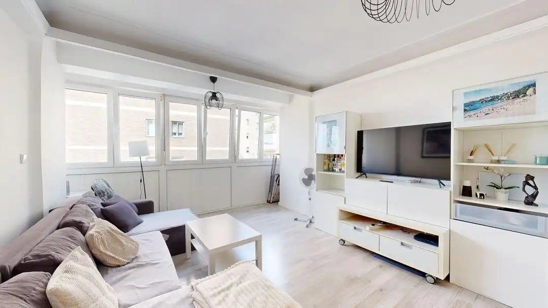 Sala d'estar de Pis de lloguer en  Madrid Capital amb Aire condicionat i Calefacció
