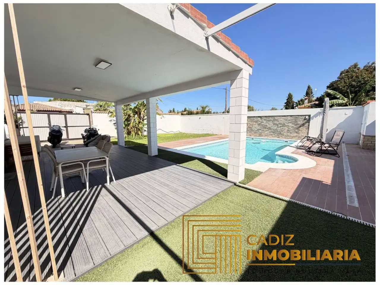 Jardí de Finca rústica en venda en Chiclana de la Frontera amb Aire condicionat, Jardí privat i Terrassa