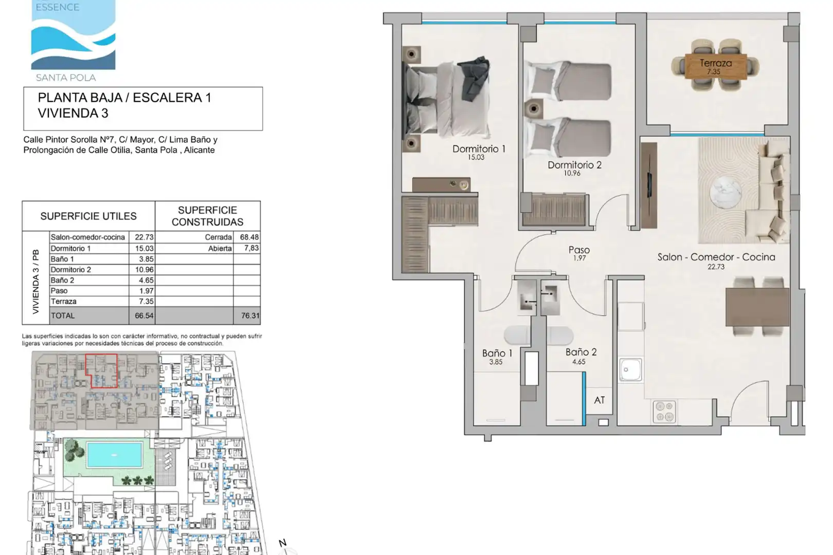 Apartamento en venta en Santa Pola ciudad, imagen 7